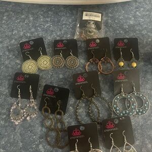 Paparazzi Elegant Earring Collection - Gold, Silver, Brown, Blue